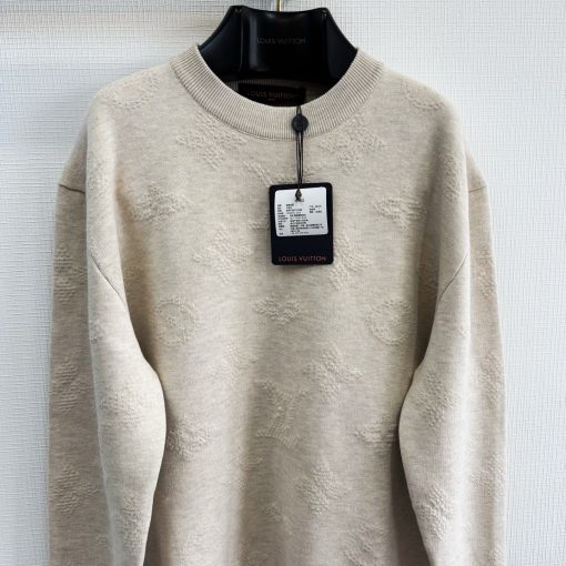 1v25ss Monogram浮雕提花毛织套 - 图片 2