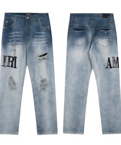 AMIRI贴布刺绣牛仔裤长_13660(3)