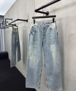 AcneStudios2021做旧泼墨牛仔