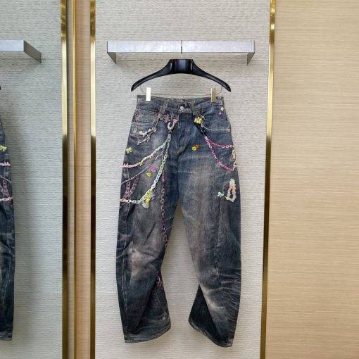 AcneStudios3D打印链条印花牛