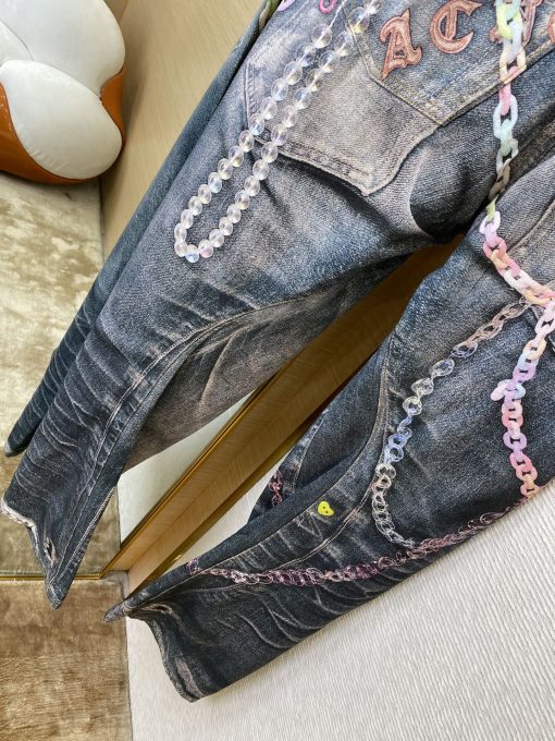 AcneStudios3D打印链条印花牛 - 图片 2