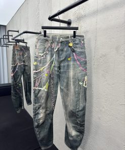 AcneStudios链条3D印花弯刀牛