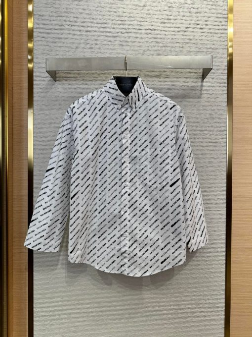BLCG巴黎世家满印翻领衬衫