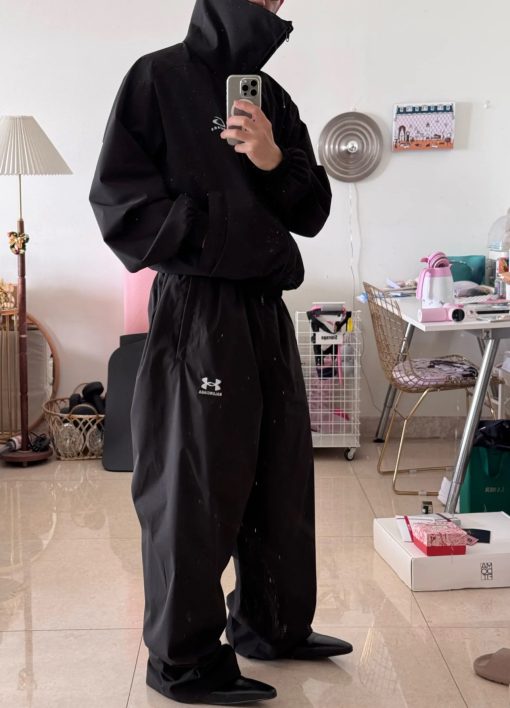 BLCG立领刺绣夹克外套上身效果