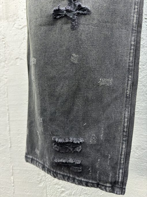 Balenciaga做旧水洗破洞牛仔裤 - 图片 6