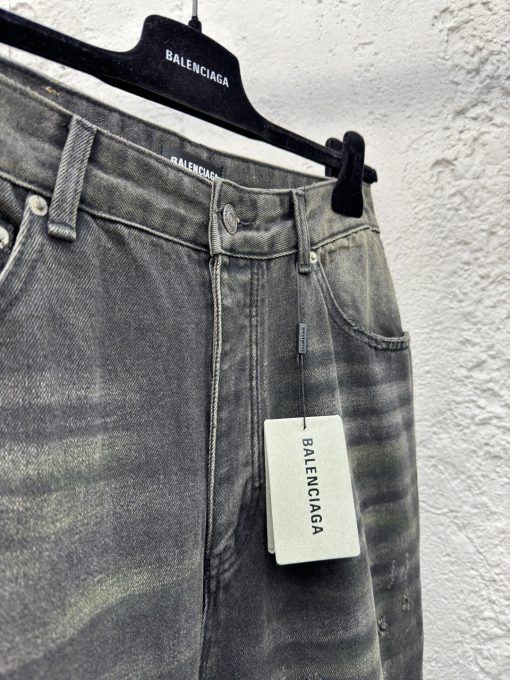 Balenciaga做旧水洗破洞牛仔裤 - 图片 8