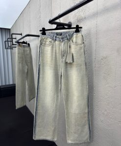 Balenciaga反穿双面水洗牛仔裤