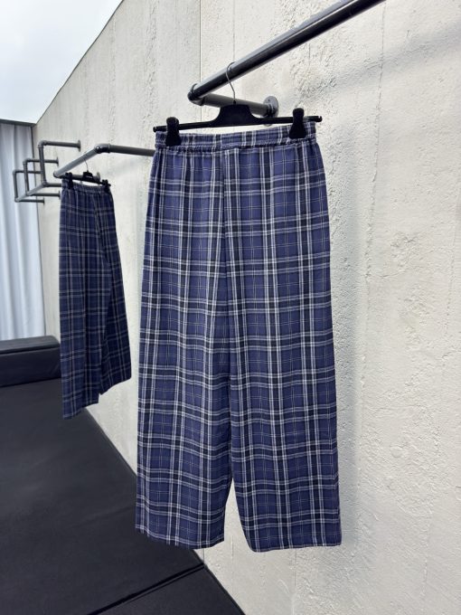 Balenciaga格纹刺绣长裤工艺 - 图片 2