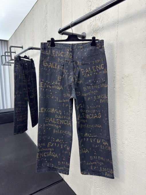 Balenciaga水洗满印牛仔裤工 - 图片 2