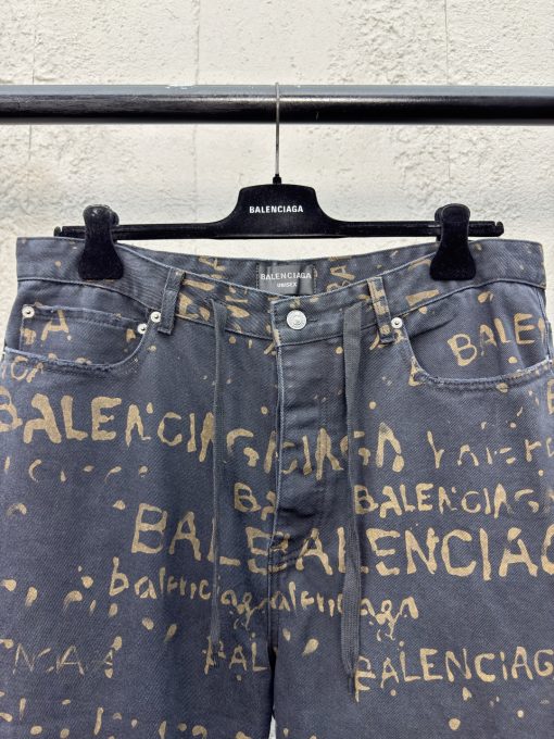 Balenciaga水洗满印牛仔裤工 - 图片 3