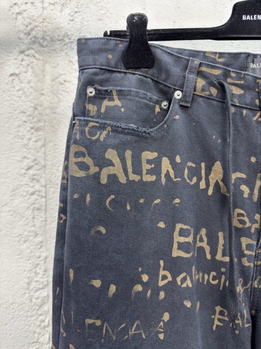 Balenciaga水洗满印牛仔裤工 - 图片 4