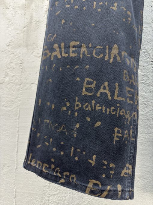 Balenciaga水洗满印牛仔裤工 - 图片 6