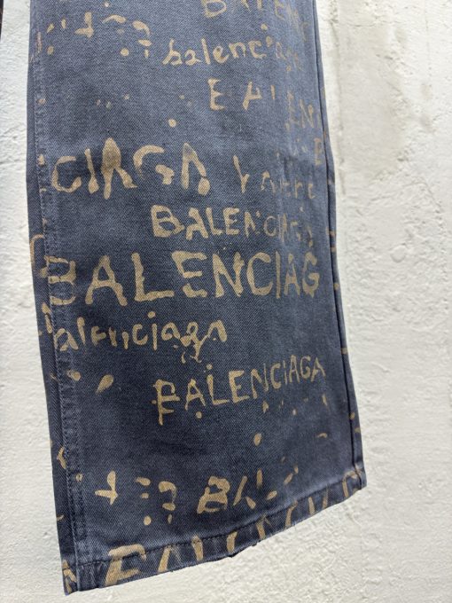 Balenciaga水洗满印牛仔裤工 - 图片 7