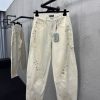 Balenciaga泼墨弯刀牛仔裤工