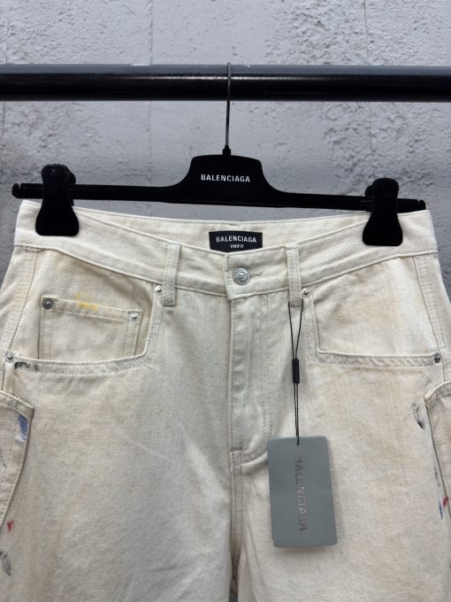 Balenciaga泼墨弯刀牛仔裤工 - 图片 3