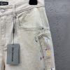 Balenciaga泼墨弯刀牛仔裤工 - 图片 5