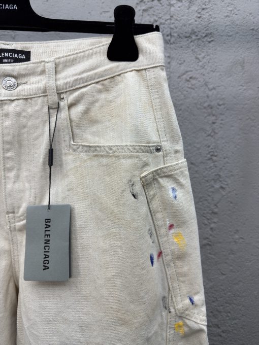 Balenciaga泼墨弯刀牛仔裤工 - 图片 5