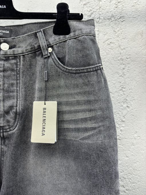 Balenciaga重工条纹水洗牛仔裤 - 图片 5