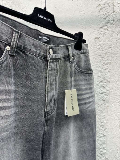 Balenciaga重工条纹水洗牛仔裤 - 图片 8
