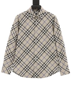 Burberry巴宝莉大格纹棉质长