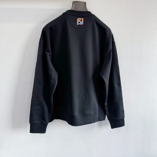 FD 25ss 刺绣拉链口袋圆领卫衣 - 图片 3