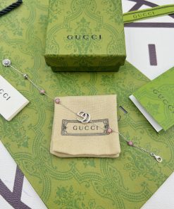 Gucci 双G红宝石手链细节实拍