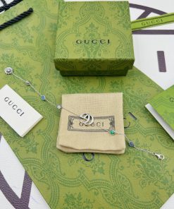 Gucci 双G绿松石手链细节实拍