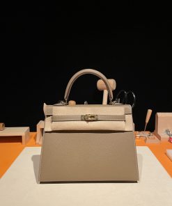 Kelly 25 Epsom皮 18大象灰 金扣
