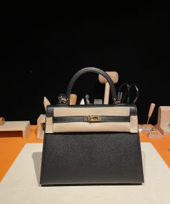 Kelly 25 Epsom皮 89黑色 金扣