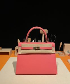 Kelly 25 Epsom皮 8W唇膏粉 金扣