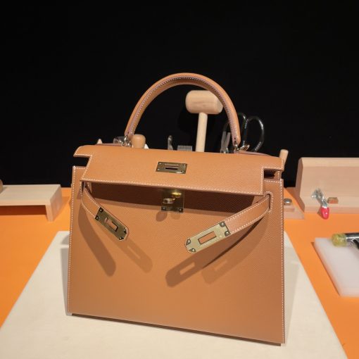 Kelly 28 Epsom皮 37金棕色 金扣 - 图片 7