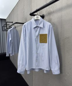 LOEWE皮牌条纹衬衫工艺说明