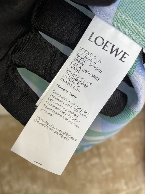 LOEWE罗意威翻领格纹衬衫正 - 图片 9