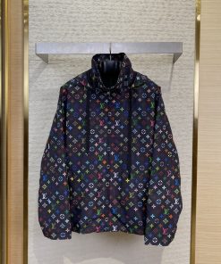 LV路易威登彩色印花连帽外套