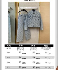 LV路易威登重工烫钻牛仔外套尺