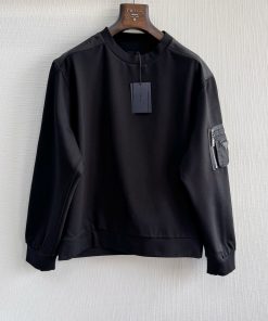 PRA 25ss 再生尼三角标口袋卫衣
