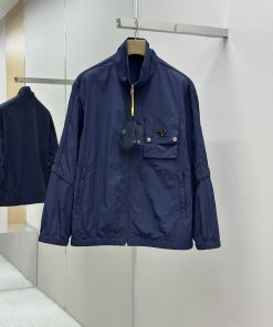 PRADA25SS新款尼龙夹克外套