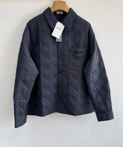 dr25ss腾格纹绗绣棉服50D尼龙