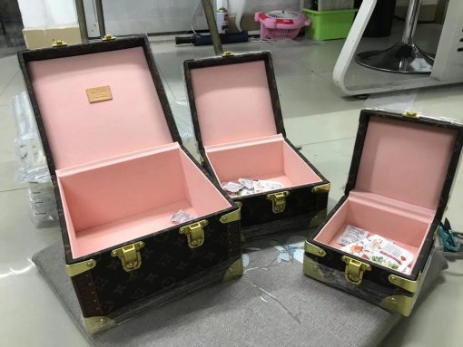 新款lv首饰箱 老花配栗色珠宝 - 图片 6