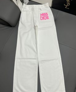 新款裤子早春新品DIO前双口