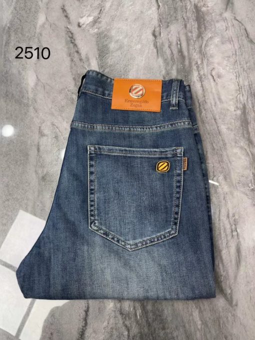 杰尼亚爆款天丝牛仔裤双层固