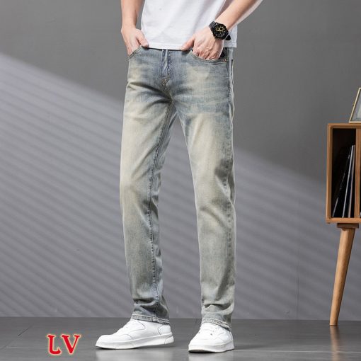 精品大牌LV男装牛仔裤夏季薄款 - 图片 6