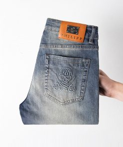 精品大牌PP男装牛仔裤夏季薄款
