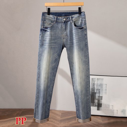 精品大牌PP男装牛仔裤夏季薄款 - 图片 8