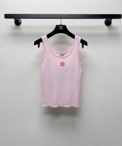 春夏新款圆领logo针织背心SML_11367
