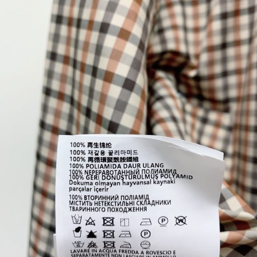 春夏新款连帽字母格子抽绳外套 - 图片 8